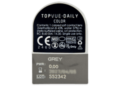 TopVue Daily Color - Grey - nedioptrické jednodenní (2 čočky)