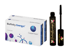 Biofinity Energys (2x 3 čočky) + Dermacol řasenka Butterfly Wings 9 ml ZDARMA
