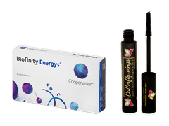 Biofinity Energys (6 čoček) + Dermacol řasenka Butterfly Wings 9 ml ZDARMA