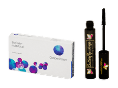 Biofinity Multifocal (6 čoček) + Dermacol řasenka Butterfly Wings 9 ml ZDARMA