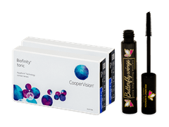 Biofinity Toric (2x 3 čočky) + Dermacol řasenka Butterfly Wings 9 ml ZDARMA