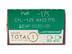 Dailies TOTAL1 for Astigmatism (30 čoček)