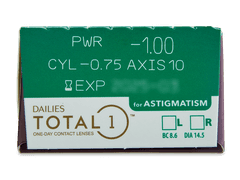 Dailies TOTAL1 for Astigmatism (90 čoček)