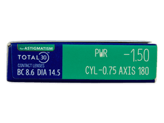 TOTAL30 for Astigmatism (3 čočky)