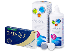 TOTAL30 for Astigmatism (6 čoček) + roztok Gelone 360 ml