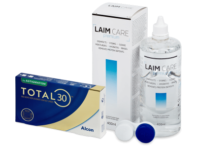 TOTAL30 for Astigmatism (6 čoček) + roztok Laim Care 400 ml