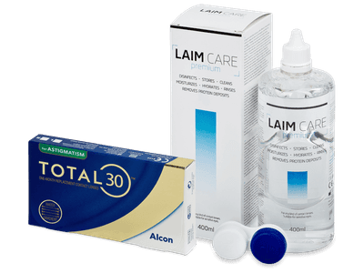 TOTAL30 for Astigmatism (6 čoček) + roztok Laim Care 400 ml