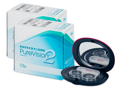 PureVision 2 (2x 6 čoček) + kazetka se zrcátkem - Alensa ZDARMA