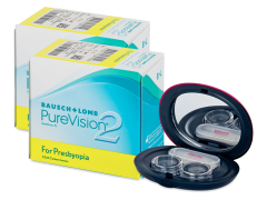 PureVision 2 for Presbyopia (2x 6 čoček) + kazetka se zrcátkem - Alensa ZDARMA