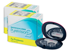 PureVision 2 for Presbyopia (2x 6 čoček) + kazetka se zrcátkem - Alensa ZDARMA