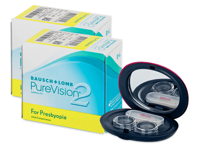PureVision 2 for Presbyopia (2x 6 čoček) + kazetka se zrcátkem - Alensa ZDARMA
