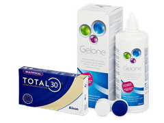 TOTAL30 Multifocal (3 čočky) + roztok Gelone 360 ml