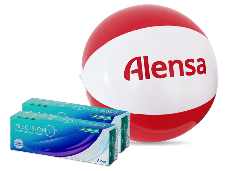 Precision1 for Astigmatism (2x 30 čoček) + nafukovací plážový míč - Alensa ZDARMA