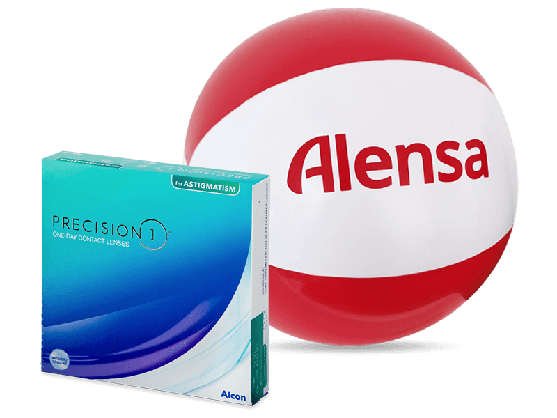 Precision1 for Astigmatism (90 čoček) + nafukovací plážový míč - Alensa ZDARMA