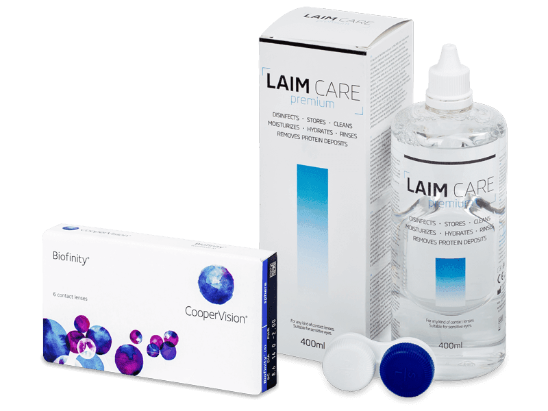Biofinity (6 čoček) + roztok Laim Care 400 ml
