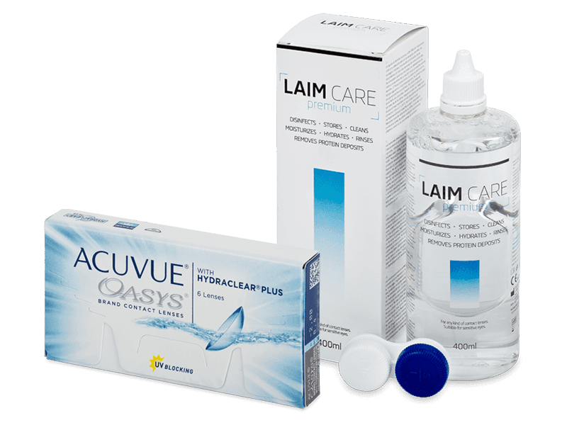 Acuvue Oasys (6 čoček) + roztok Laim Care 400 ml