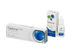 Gelone 1-day (30 čoček) + oční kapky Gelone 10 ml