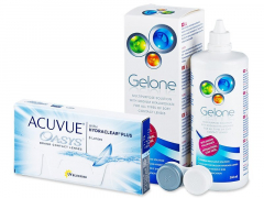 Acuvue Oasys (6 čoček) + roztok Gelone 360 ml