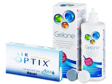 Air Optix Aqua (6 čoček) + roztok Gelone 360 ml