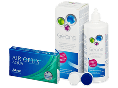 Air Optix Aqua (6 čoček) + roztok Gelone 360 ml