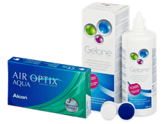 Air Optix Aqua (6 čoček) + roztok Gelone 360 ml