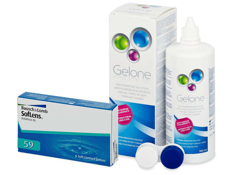 SofLens 59 (6 čoček) + roztok Gelone 360 ml