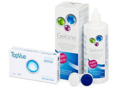 TopVue Monthly (6 čoček) + roztok Gelone 360 ml