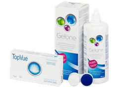 TopVue Monthly (6 čoček) + roztok Gelone 360 ml